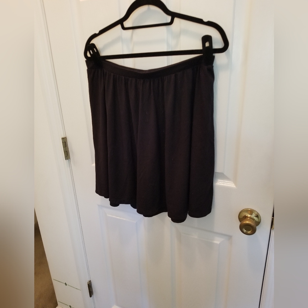 Black Cotton Skirt